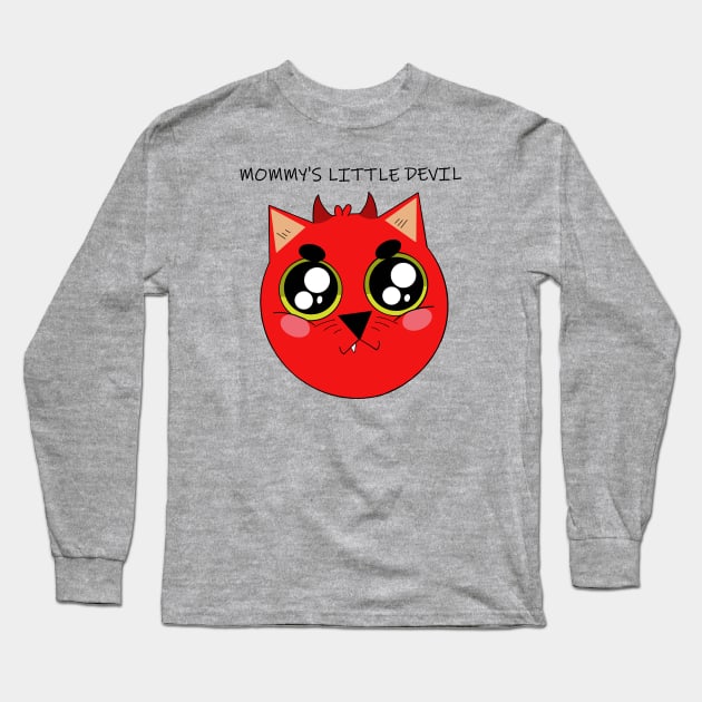 Mommy's Little Devil Long Sleeve T-Shirt by garciajey